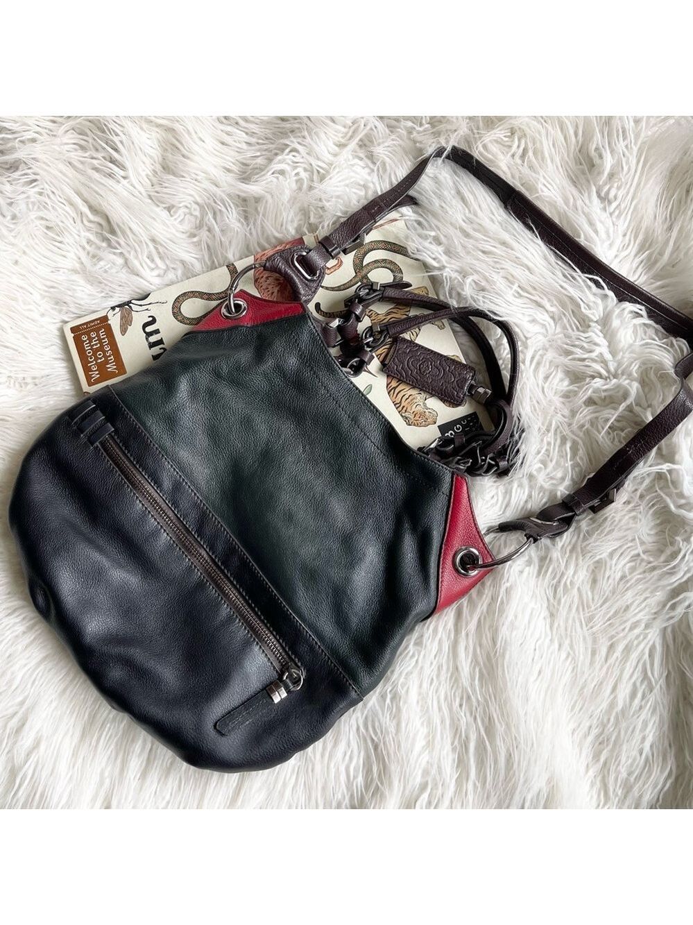 orYANY Black and Red Crossbody Bag